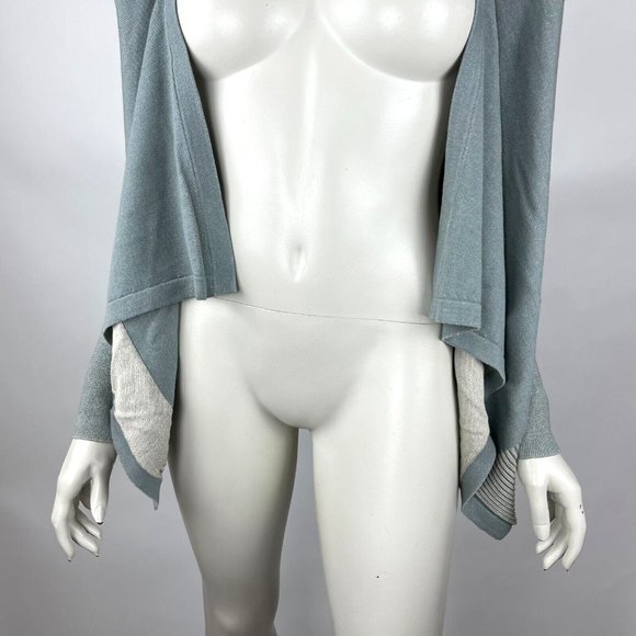 CAbi 5132 Open Front Pocket Cardigan Long Sleeve Drape Sweater Sage Women S NWT - Picture 6 of 12
